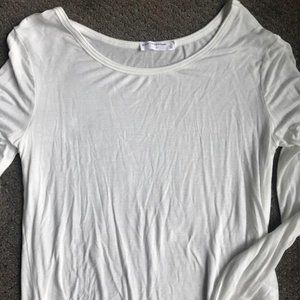 Cream Long Sleeve T-shirt from Double Zero